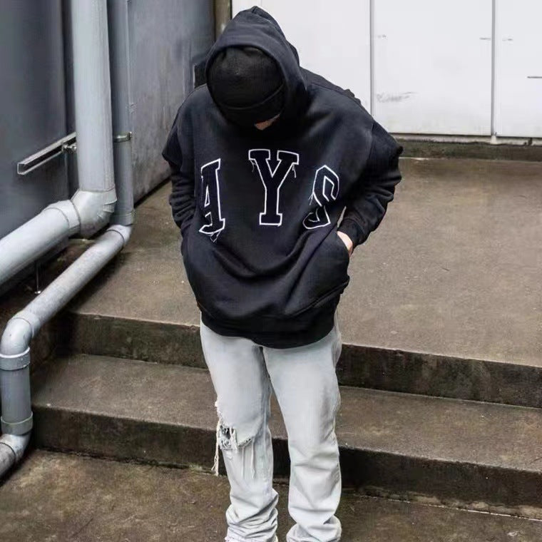 Askyurself Hoodie Thickened Hooded Sweatshirt Men's and Women's Hoodies Tide