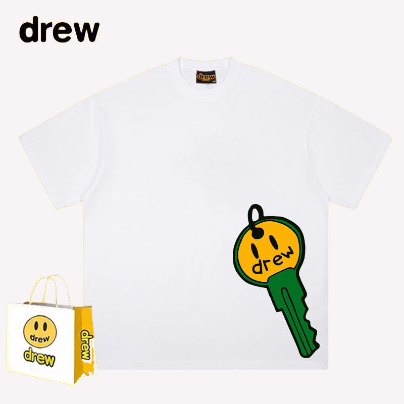 Drew T-shirts Key Smiley Face Printing