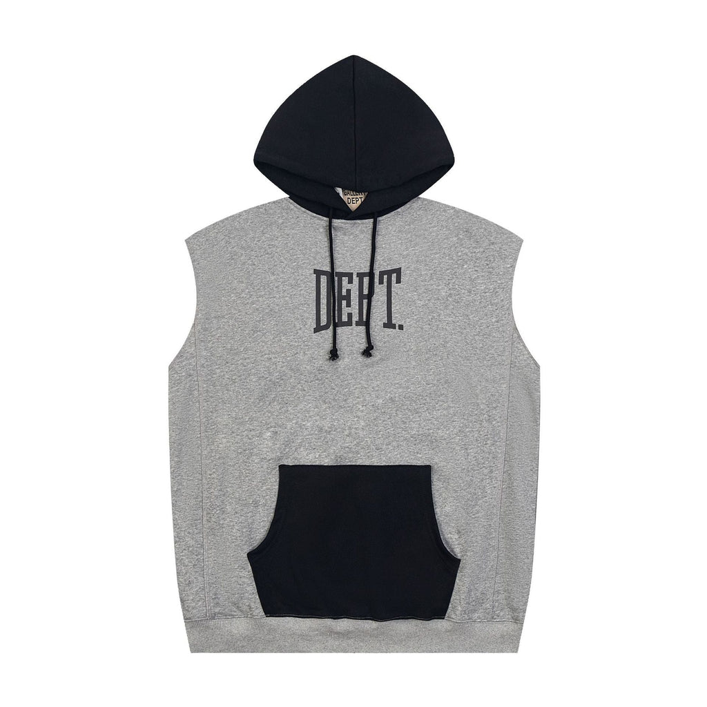 Gallery Dept Hoodie Letter Sleeveless Hooded Sweater