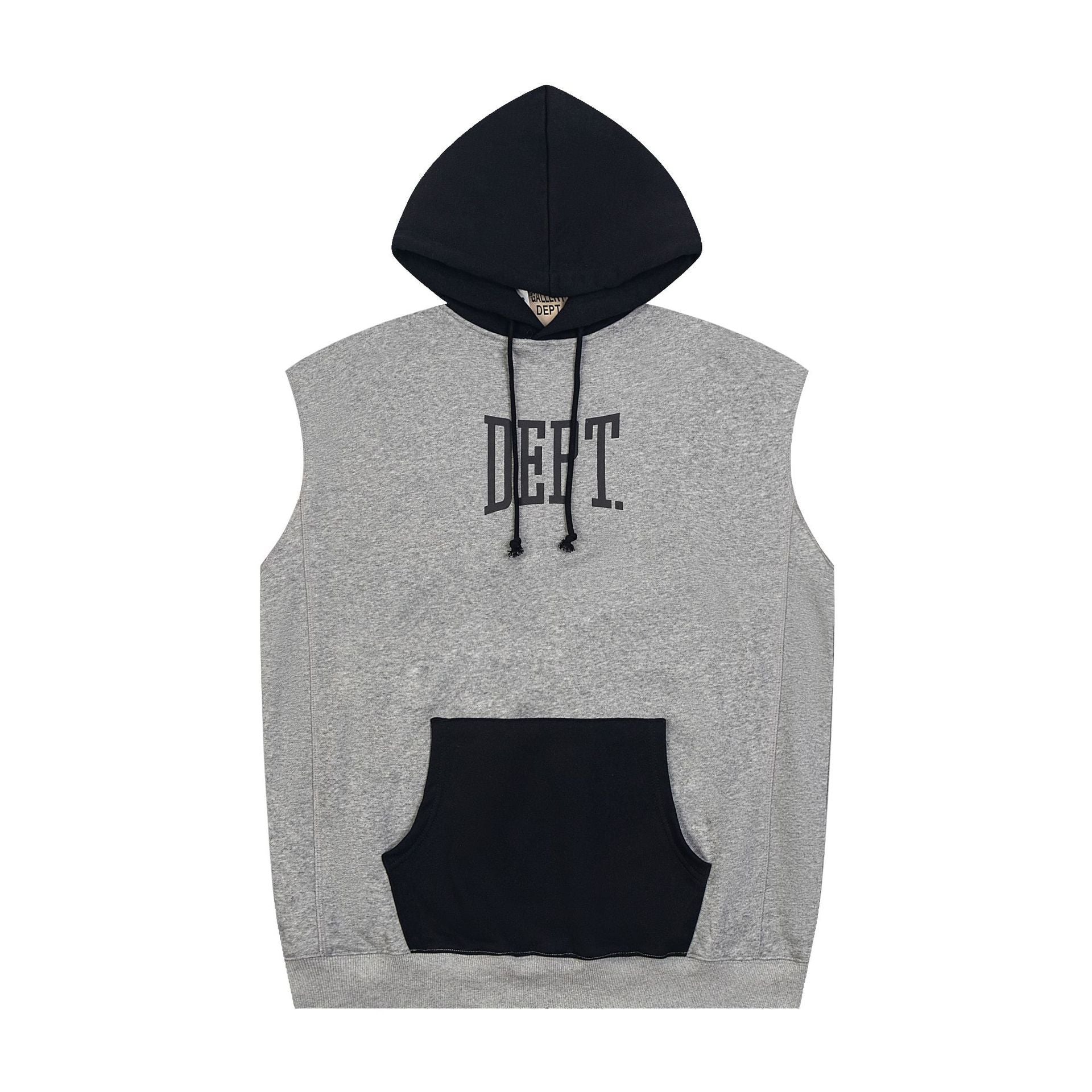 Gallery Dept Hoodie Letter Sleeveless Hooded Sweater