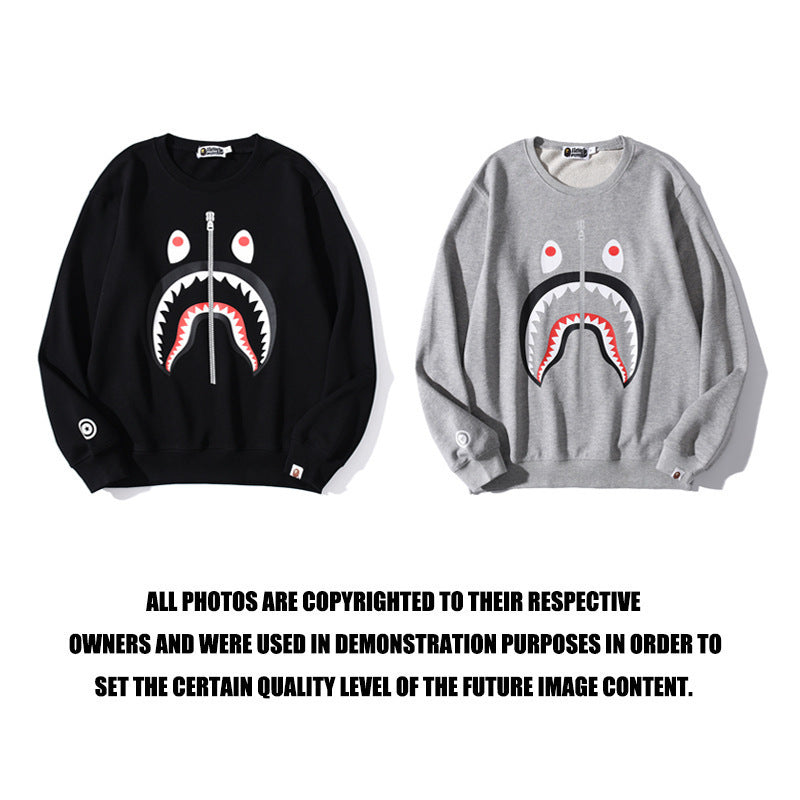 Bathing Ape Sweatshirt round Neck Sweater Autumn and Winter Men's and Women's Bottoming Shirt