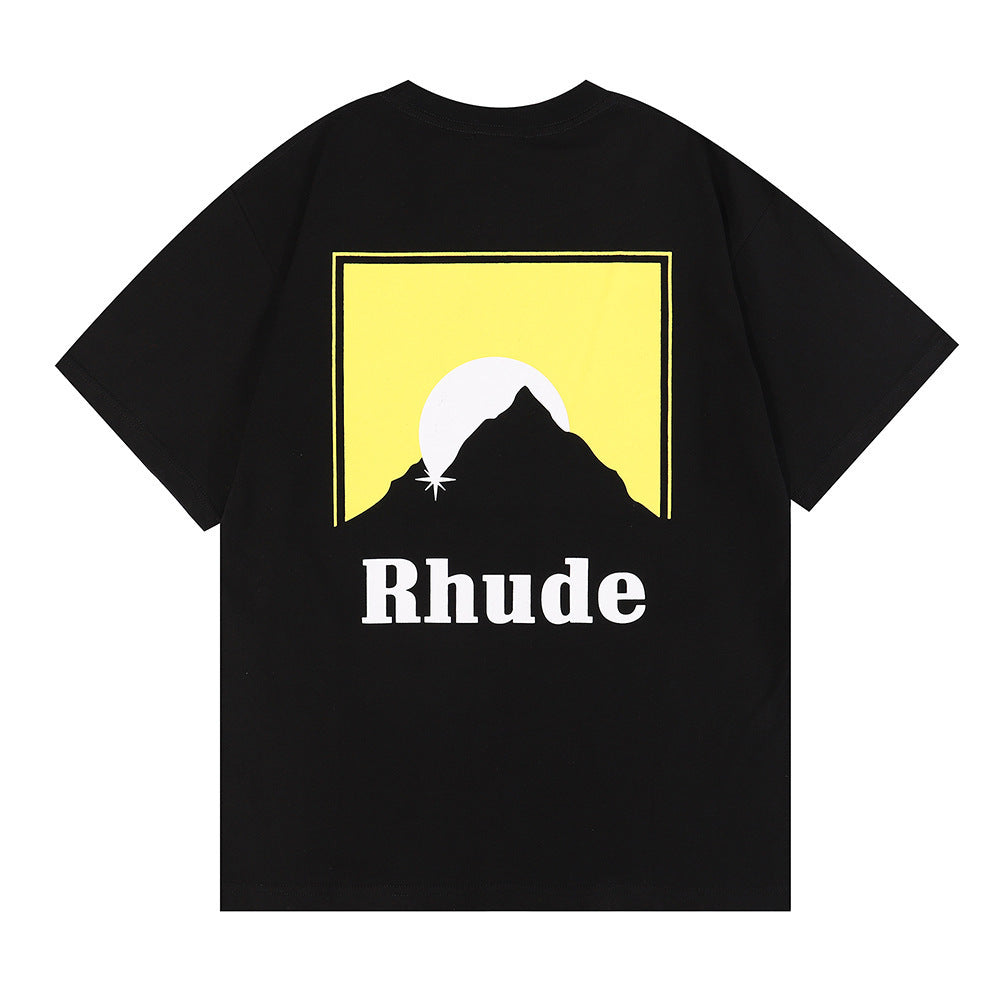 Rhude T-shirt Sunset Printed Short Sleeve T-shirt