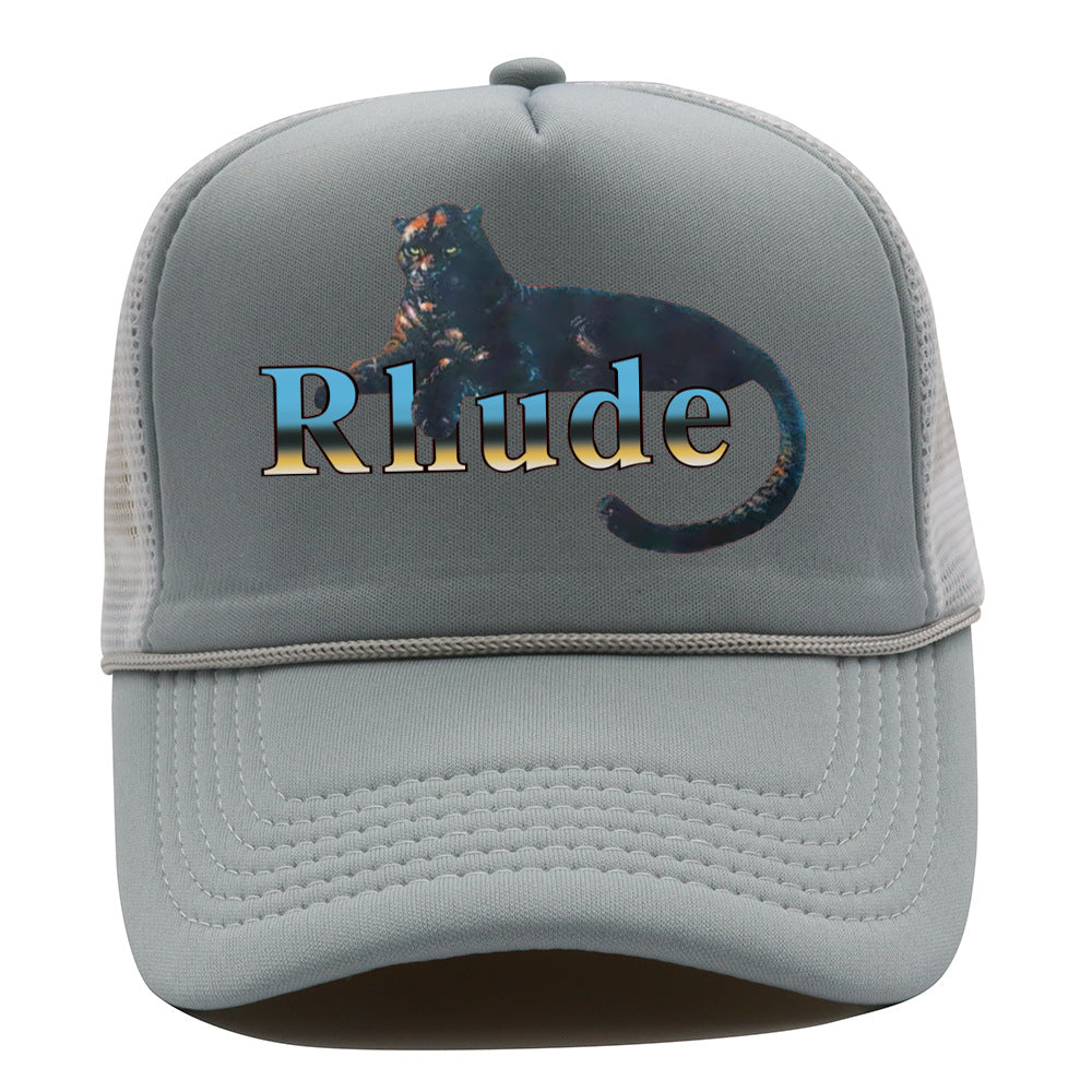 Rhude Hat Mesh Cap Animal Print Mesh Baseball Cap