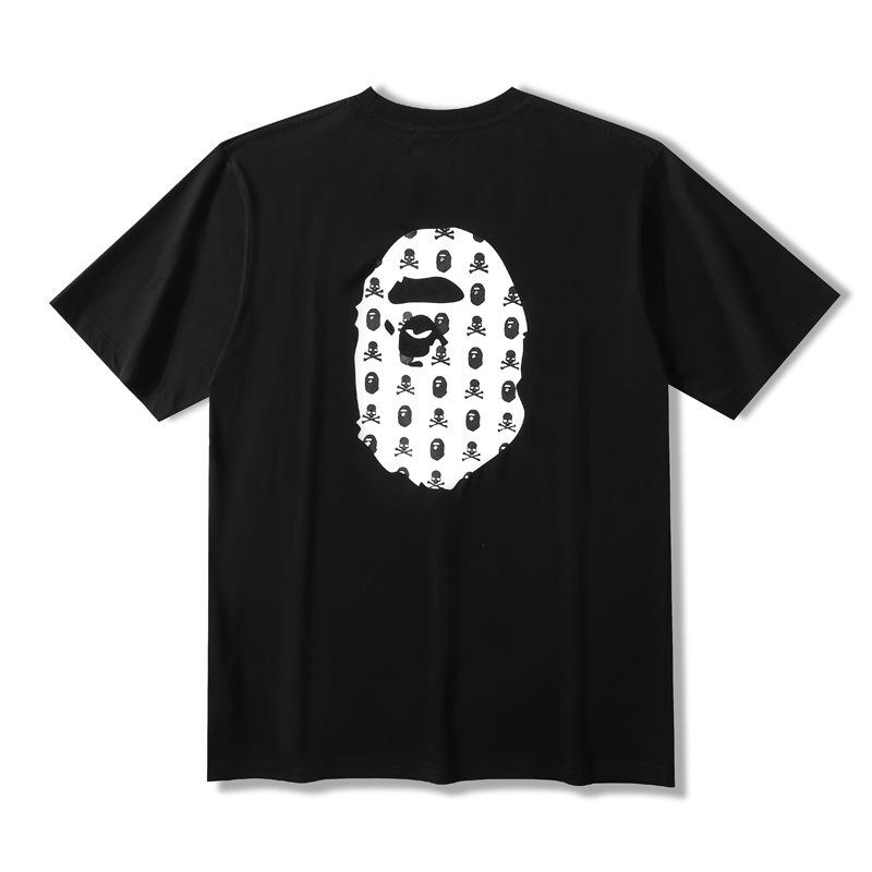 Bathing Ape T-Shirt Summer Ape Head Printed Short Sleeve T-shirt