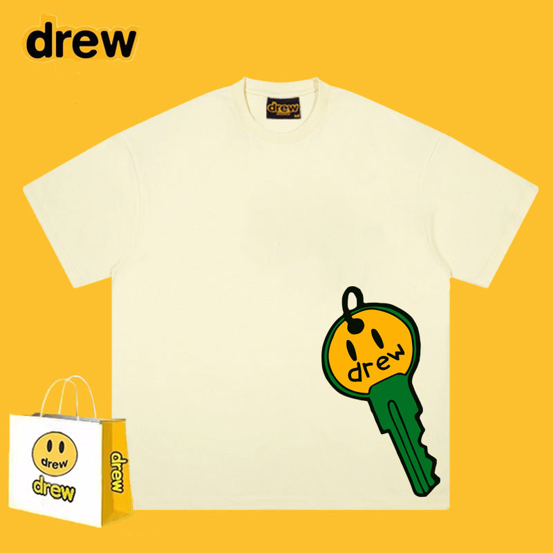 Drew T-shirts Key Smiley Face Printing