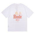 Rhude T-shirt Los Angeles RHUDE Sailing Letter Print Short Sleeve T-shirt