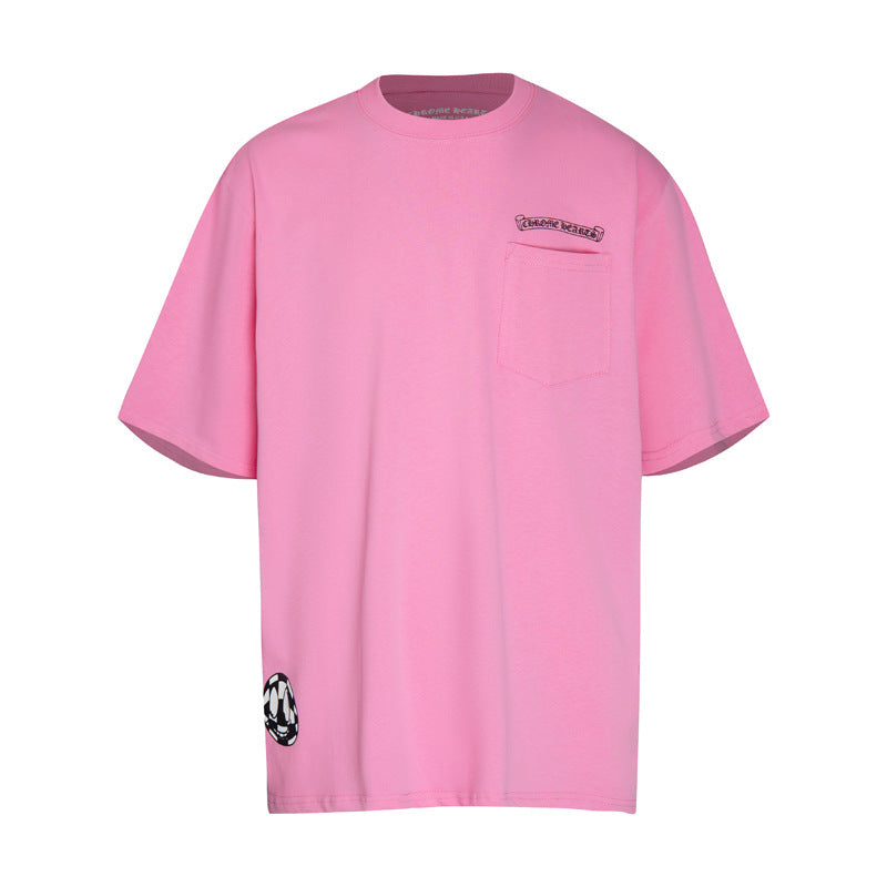 CHH Chrome Heart T Shirts Graffiti Cross Sanskrit Short Sleeve T-Shirt