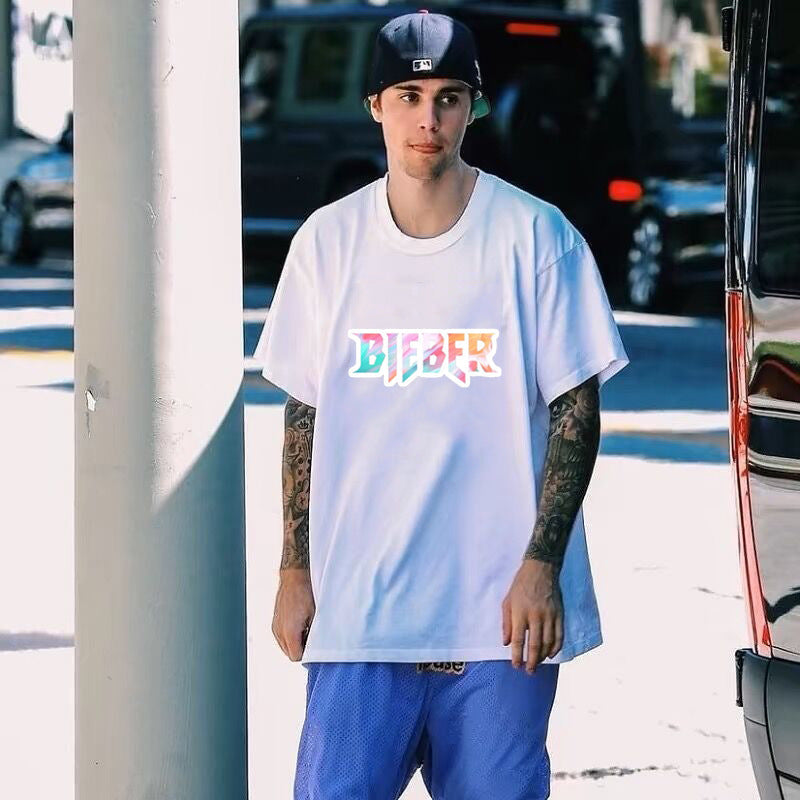 Drew T-shirts Smiley Printed Short Sleeve