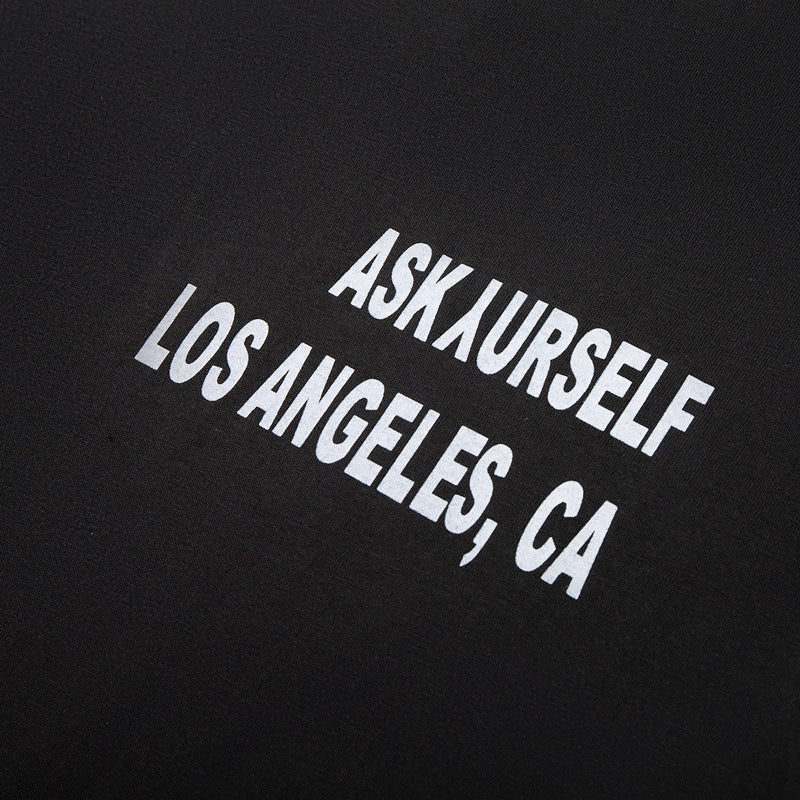 Askyurself T-shirts Loose Printed Couple Men and Women