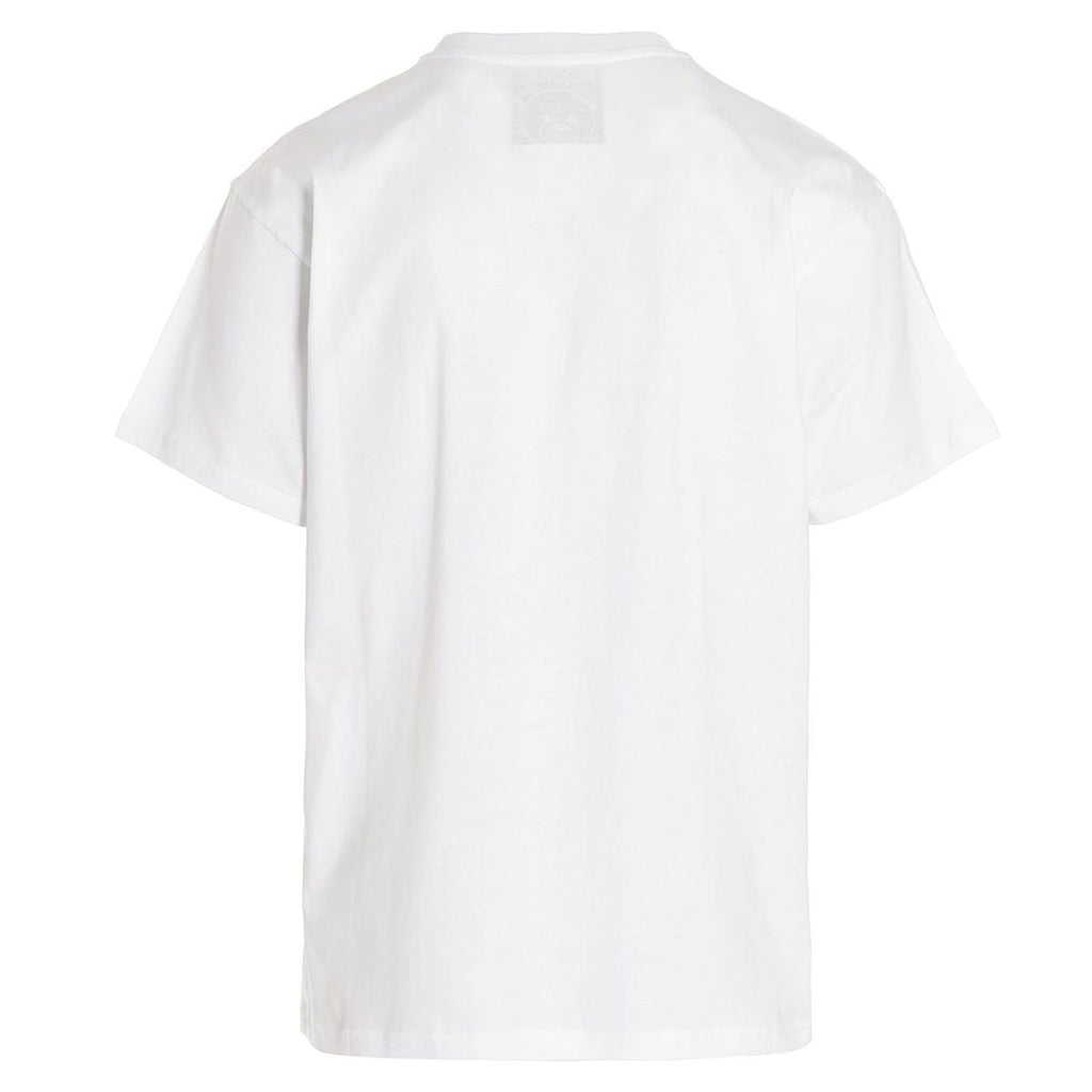 Moschino T-shirt Teddy Bear Photo Pattern Round Neck T-shirt Couple