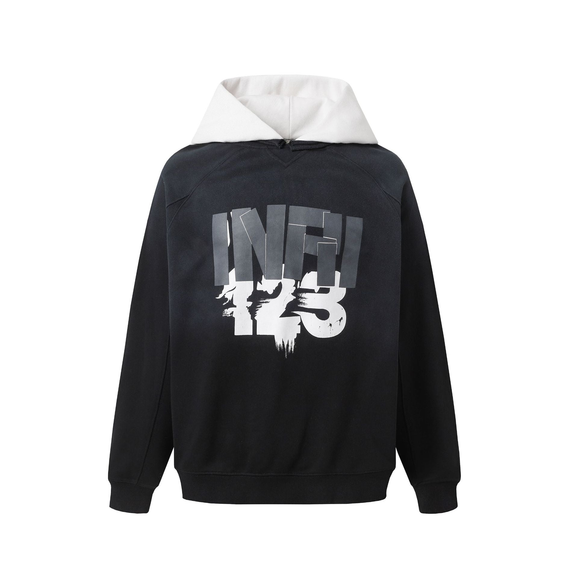 RRR123 Hoodie Black and White Hoodie