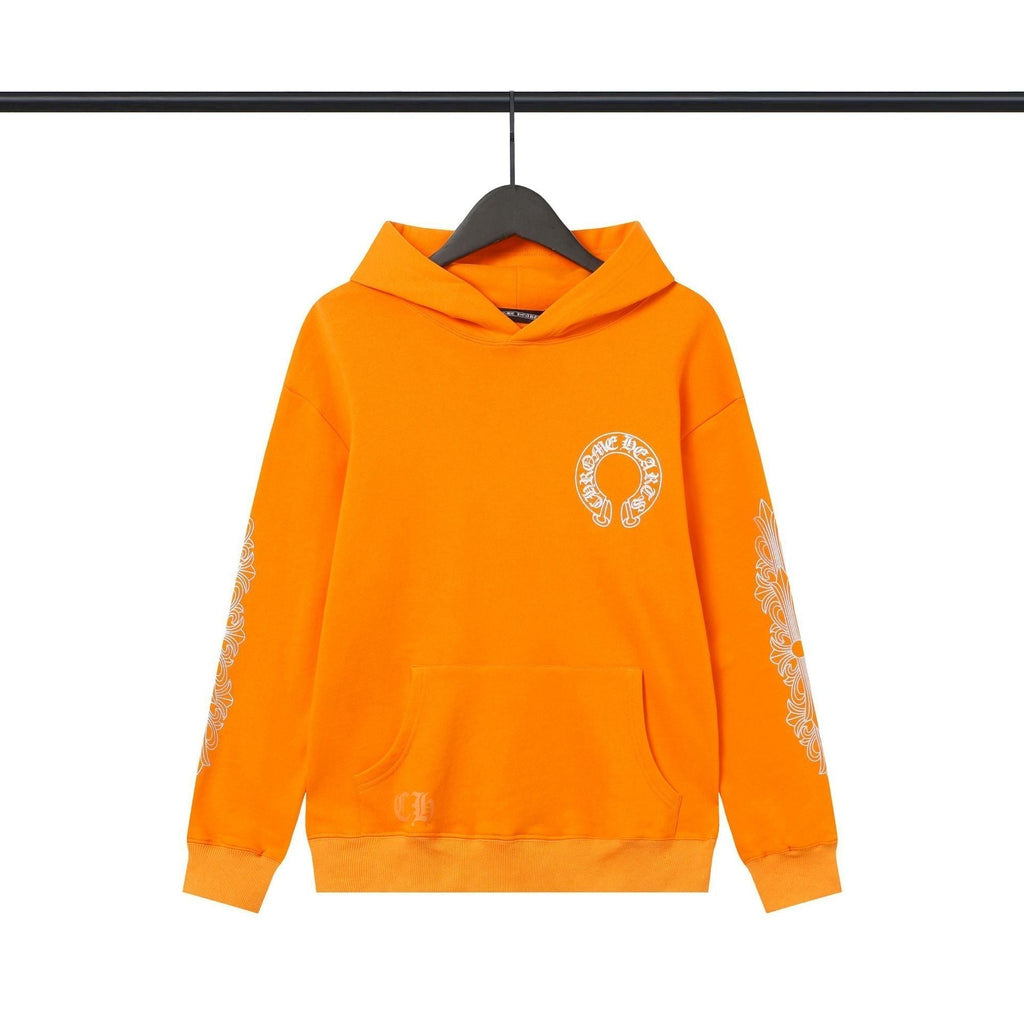 Chrome Heart Hoodie Chrome Hearts Casual Print Casual Hooded Sweater