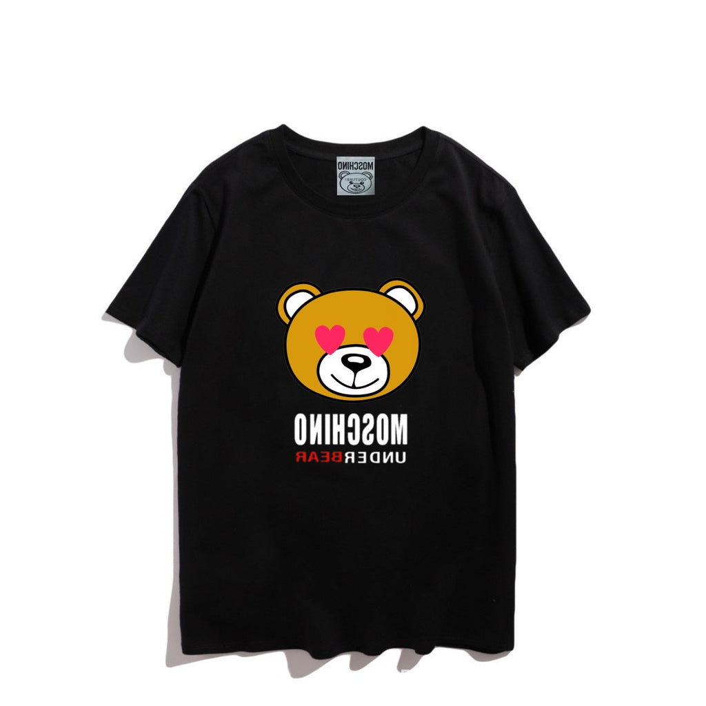 Moschino T-shirt Bear Printed Short-Sleeved T-shirt Couple Wear