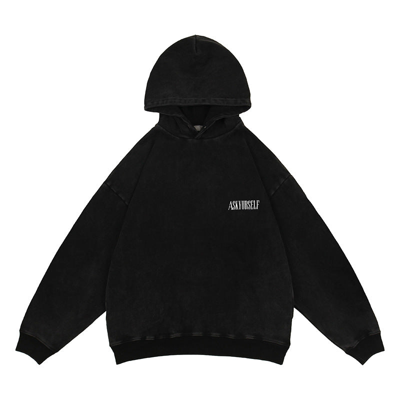 Askyurself Hoodie Men's Autumn Loose Hooded Sweater