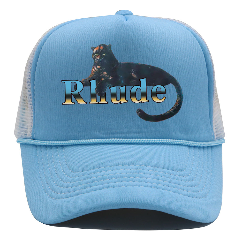 Rhude Hat Mesh Cap Animal Print Mesh Baseball Cap