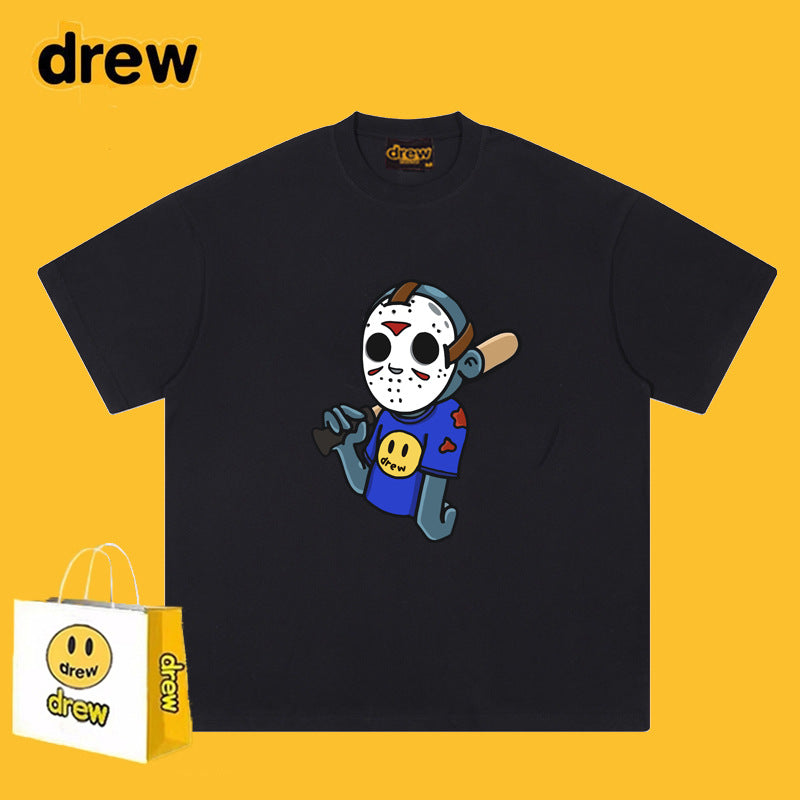 Drew T-shirts T-shirt Anime Print Short Sleeve