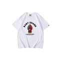 Bathing Ape T-Shirt Spring/Summer Red Shark Pattern T-shirt Short Sleeve