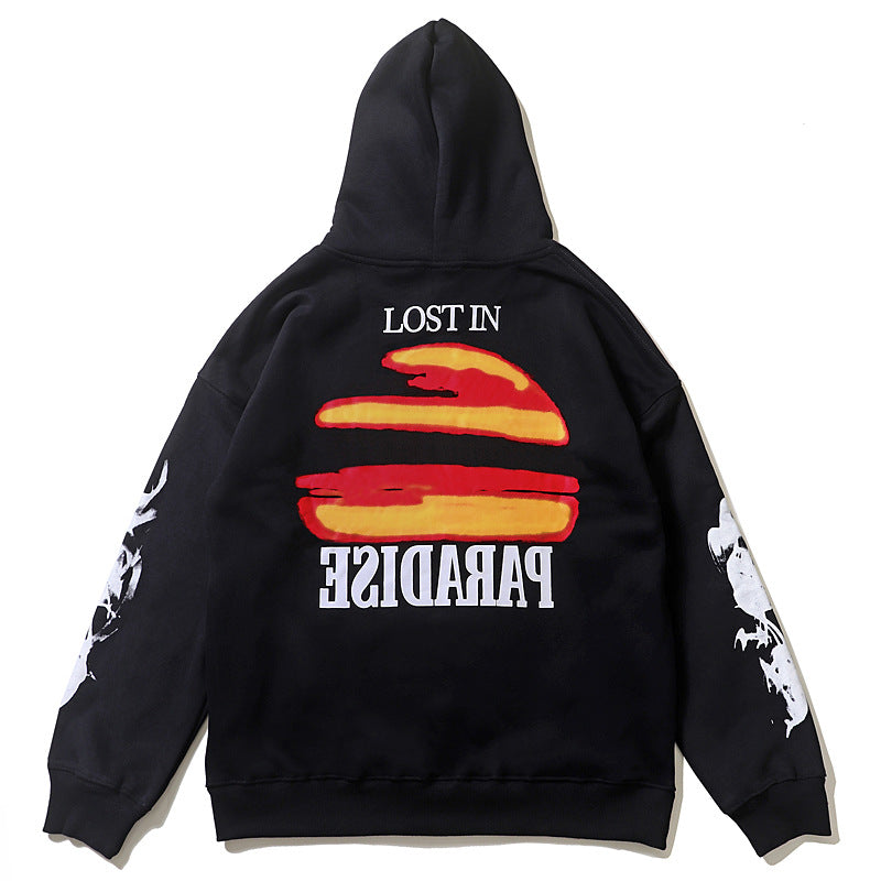 Askyurself Hoodie Vintage Fire Cloud Coat Hoodie Fog