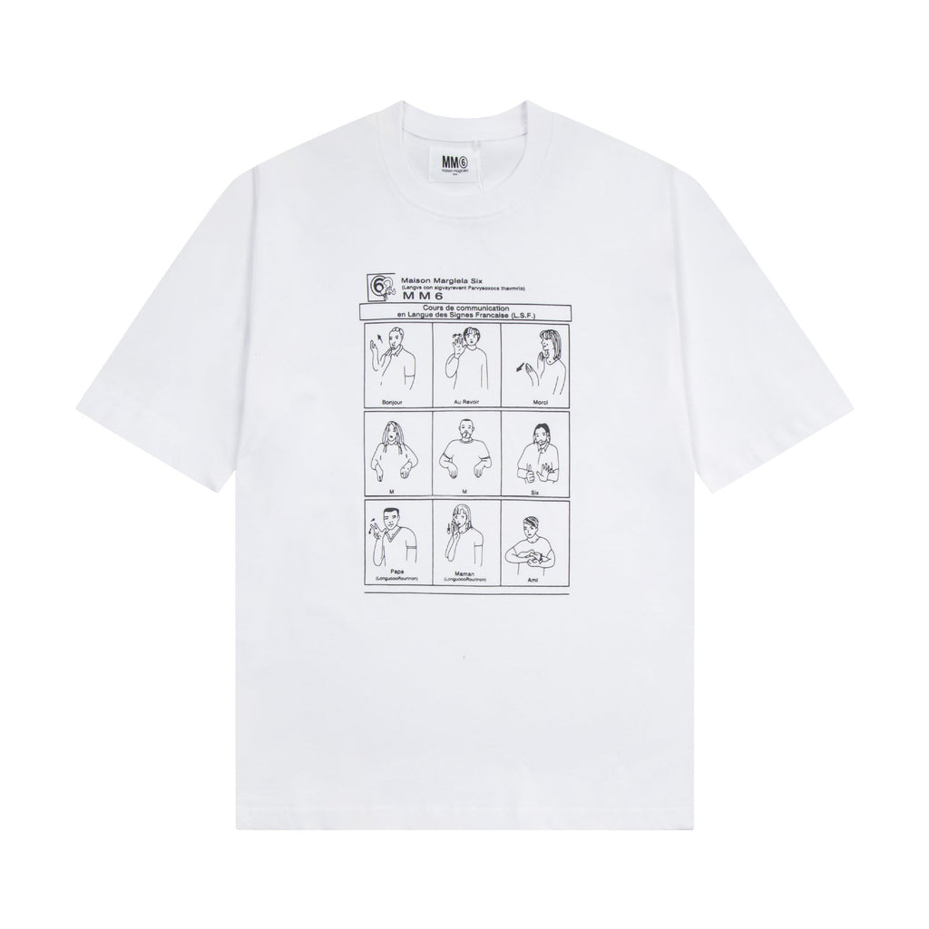 Maison Margiela T-shirt Crew Neck Loose Short Sleeve T-shirt
