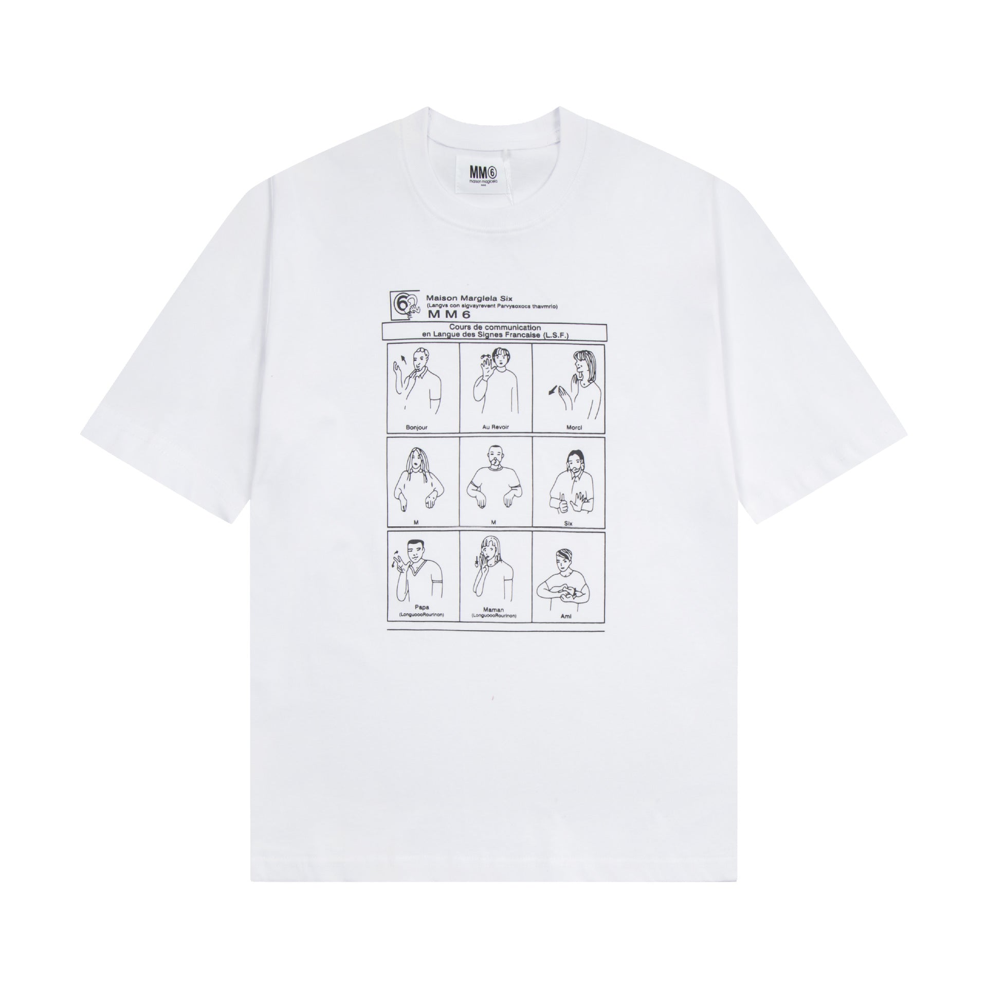 Maison Margiela T-shirt Crew Neck Loose Short Sleeve T-shirt