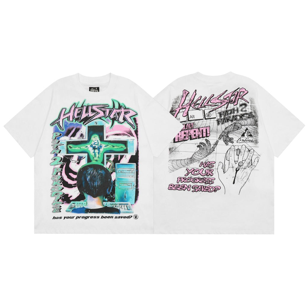 Hellstar T-shirt Graffiti Printing