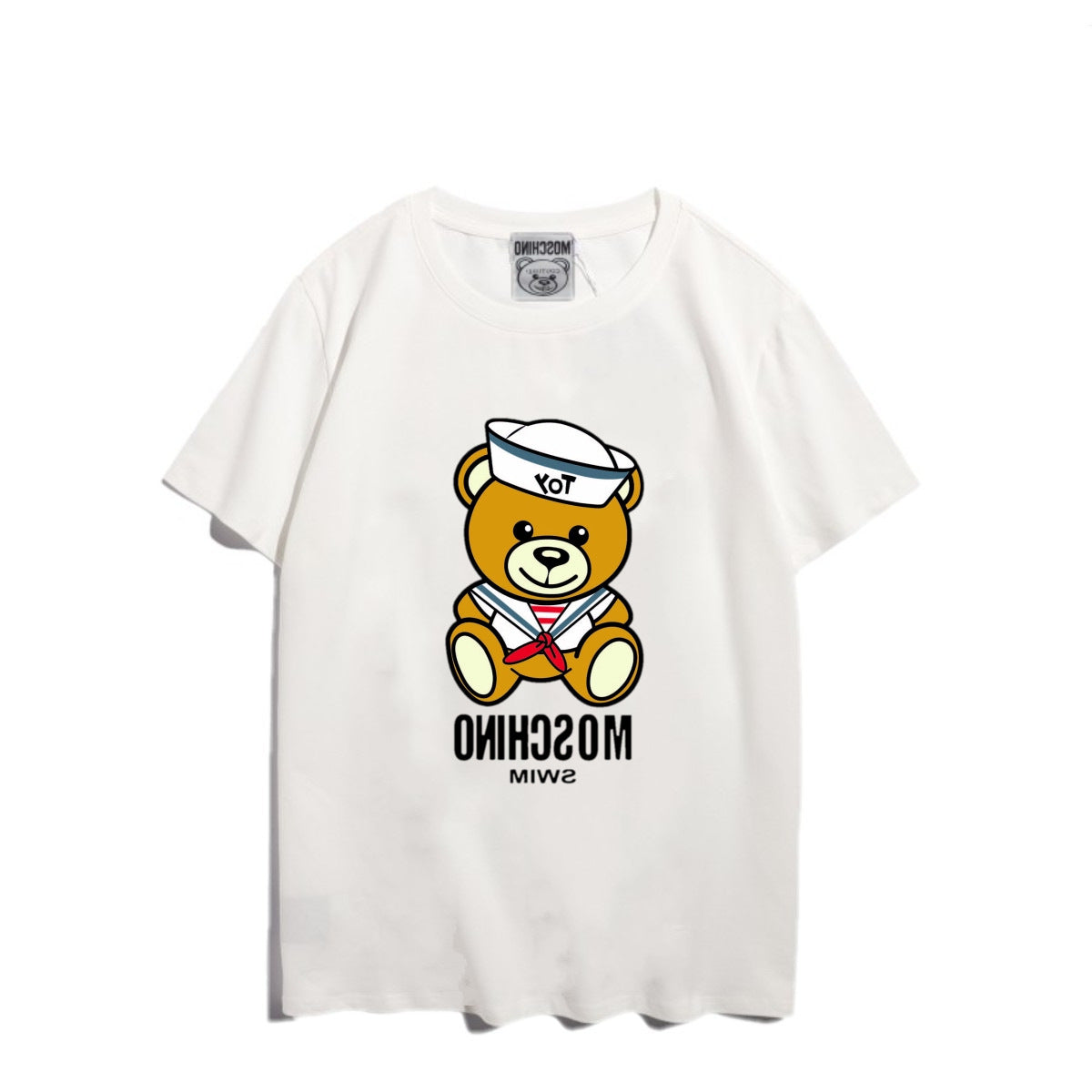 Moschino T-shirt Bear Printed Short-Sleeved T-shirt Couple Wear
