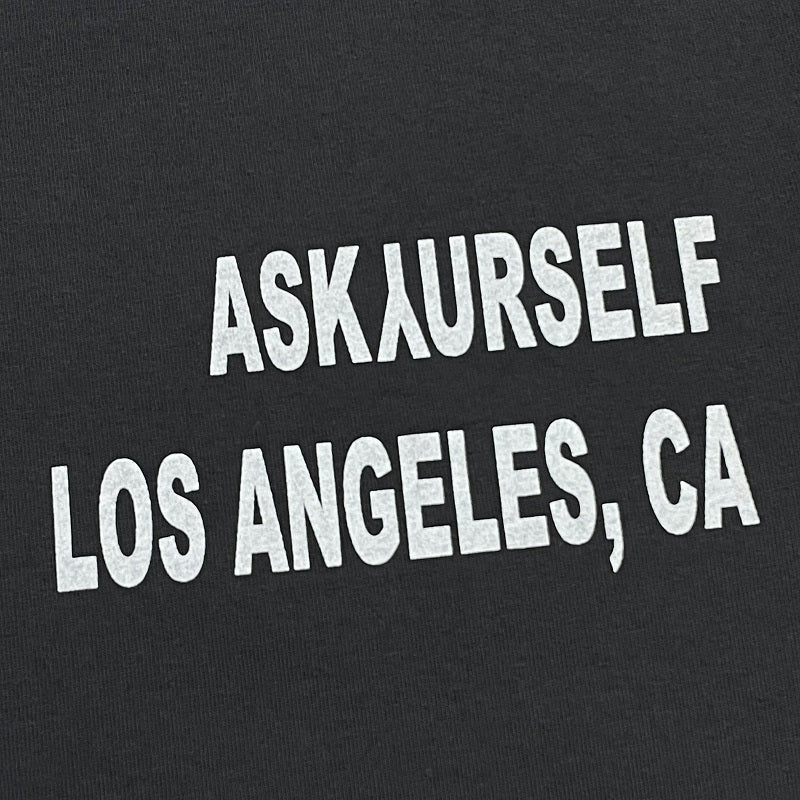 Askyurself T-shirts Casual Loose Men's Fog Short Sleeve Summer