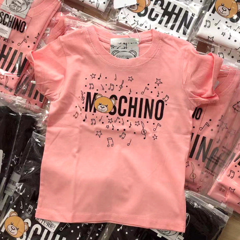 Moschino T-shirt Bear Short-Sleeved T-shirt For Men And Women