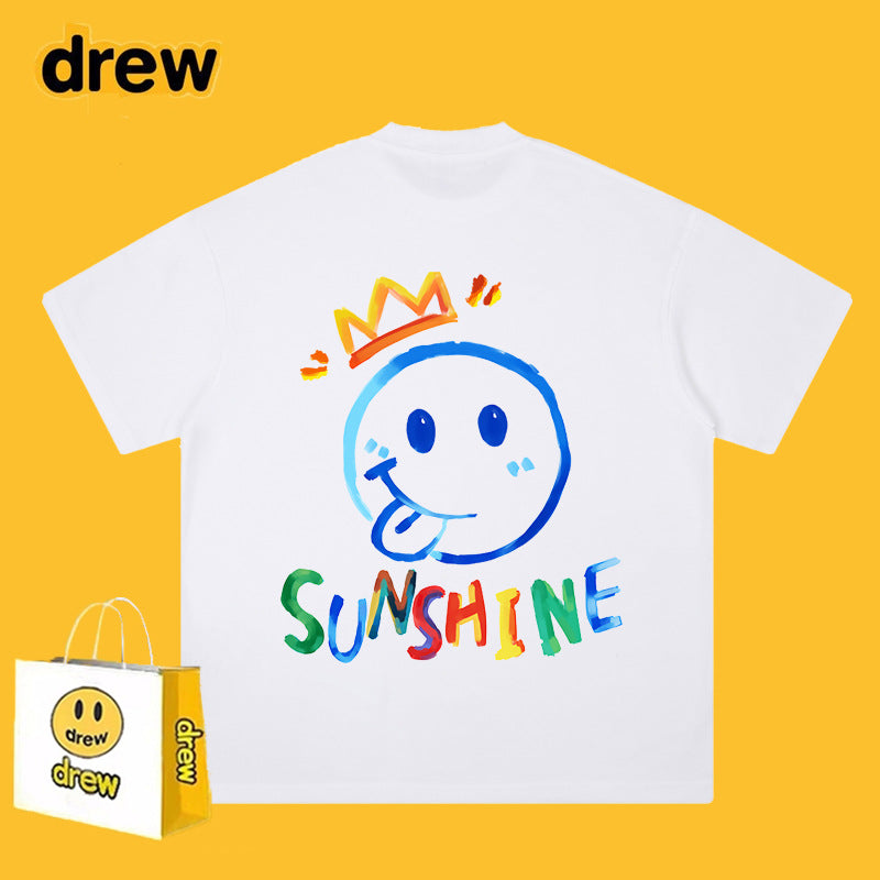 Drew T-shirts Printed Short Sleeve Loose Men
