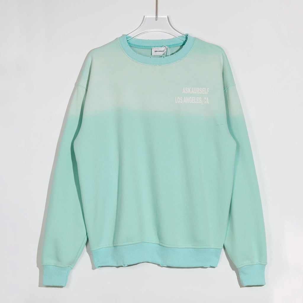 Askyurself Hoodie round Neck Sweater High Street Casual Men and Women