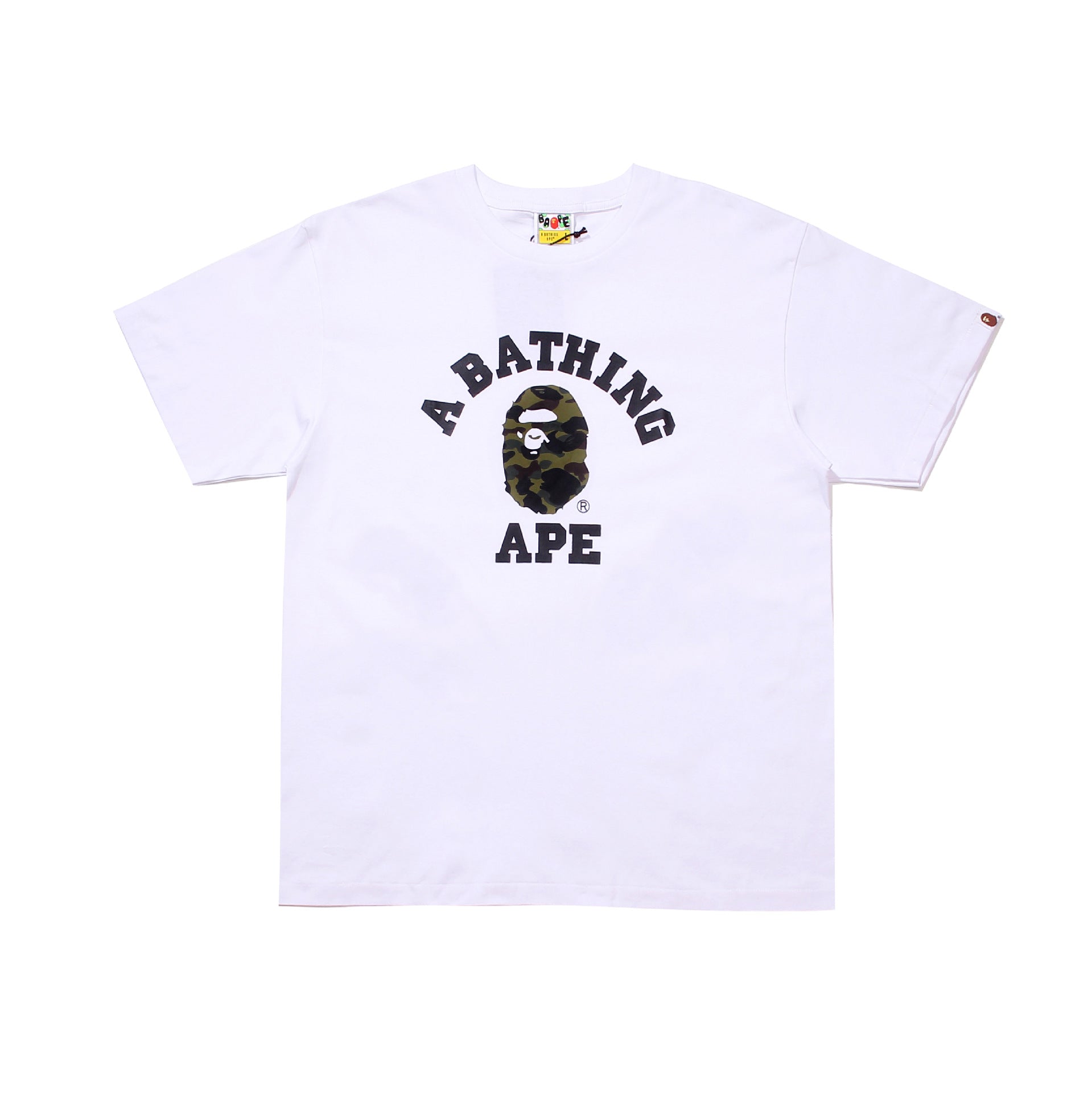 Bape Bearbrick T-Shirt Casual Letter Printed Round Neck Short Sleeve