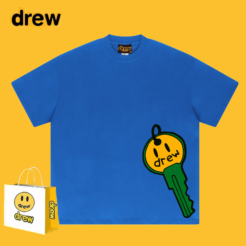 Drew T-shirts Key Smiley Face Printing