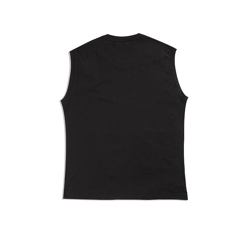 Askyurself Vest Fashion Sleeveless Vest Men Summer Pure Cotton