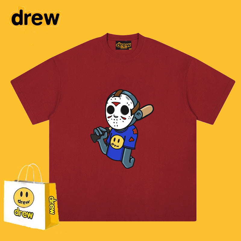 Drew T-shirts T-shirt Anime Print Short Sleeve
