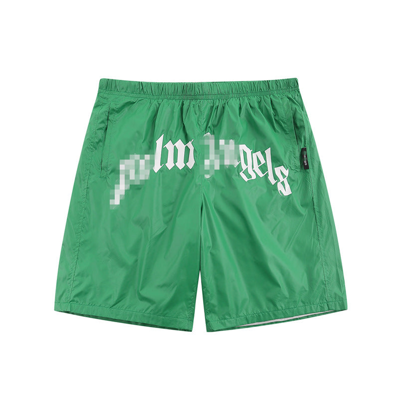 Palm Angle Shorts Palm Angels Letter Logo Casual Shorts Men's and Women's Sports Shorts