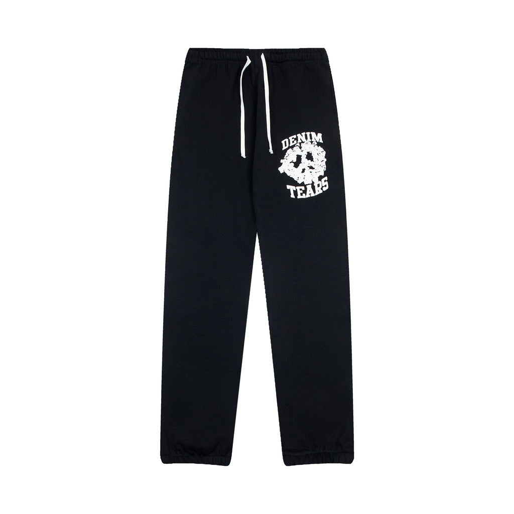 Denim Tears Sweatpants Alphabet foam print casual trousers
