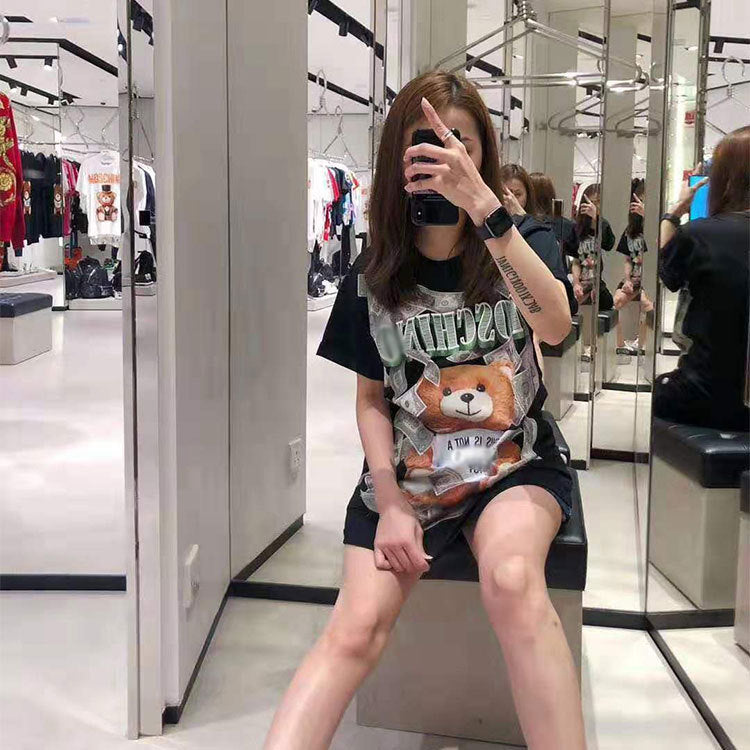 Moschino T-shirt Printed T-shirt Women Loose Comfort And Casual