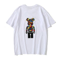 Bape Bearbrick T-Shirt Camouflage Loose Short Sleeve Men And Women Same Style