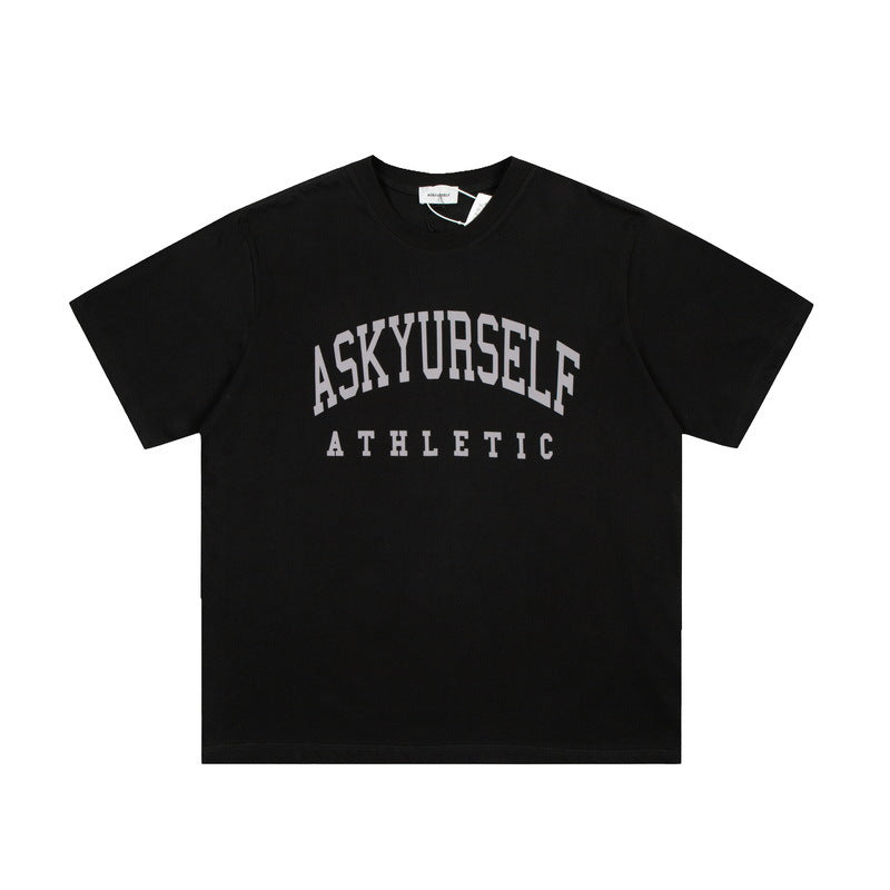 Askyurself T-shirts Loose Couple Short Sleeve T-shirt