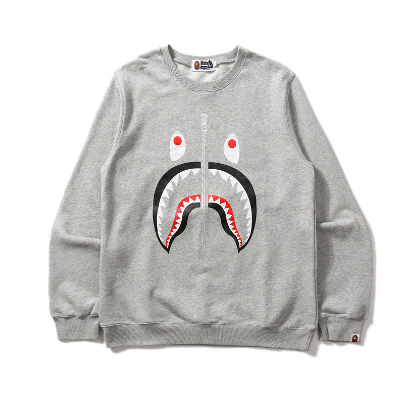 Bathing Ape Sweatshirt round Neck Sweater Autumn and Winter Men's and Women's Bottoming Shirt
