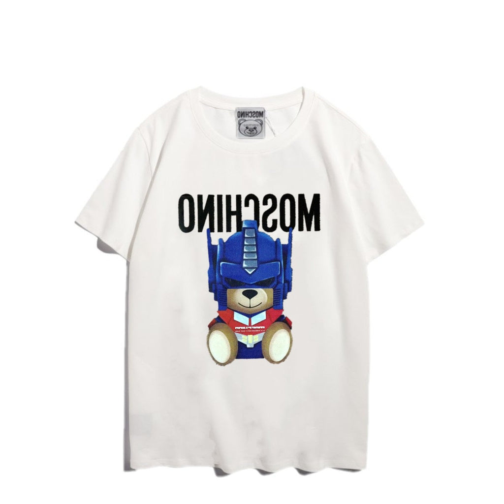 Moschino T-shirt Bear Printed Short-Sleeved T-shirt Couple Wear
