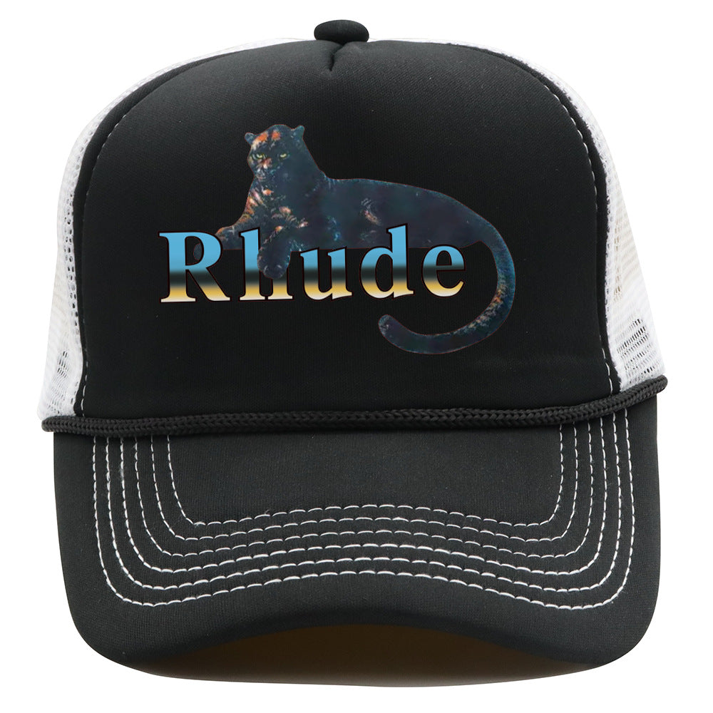 Rhude Hat Mesh Cap Animal Print Mesh Baseball Cap