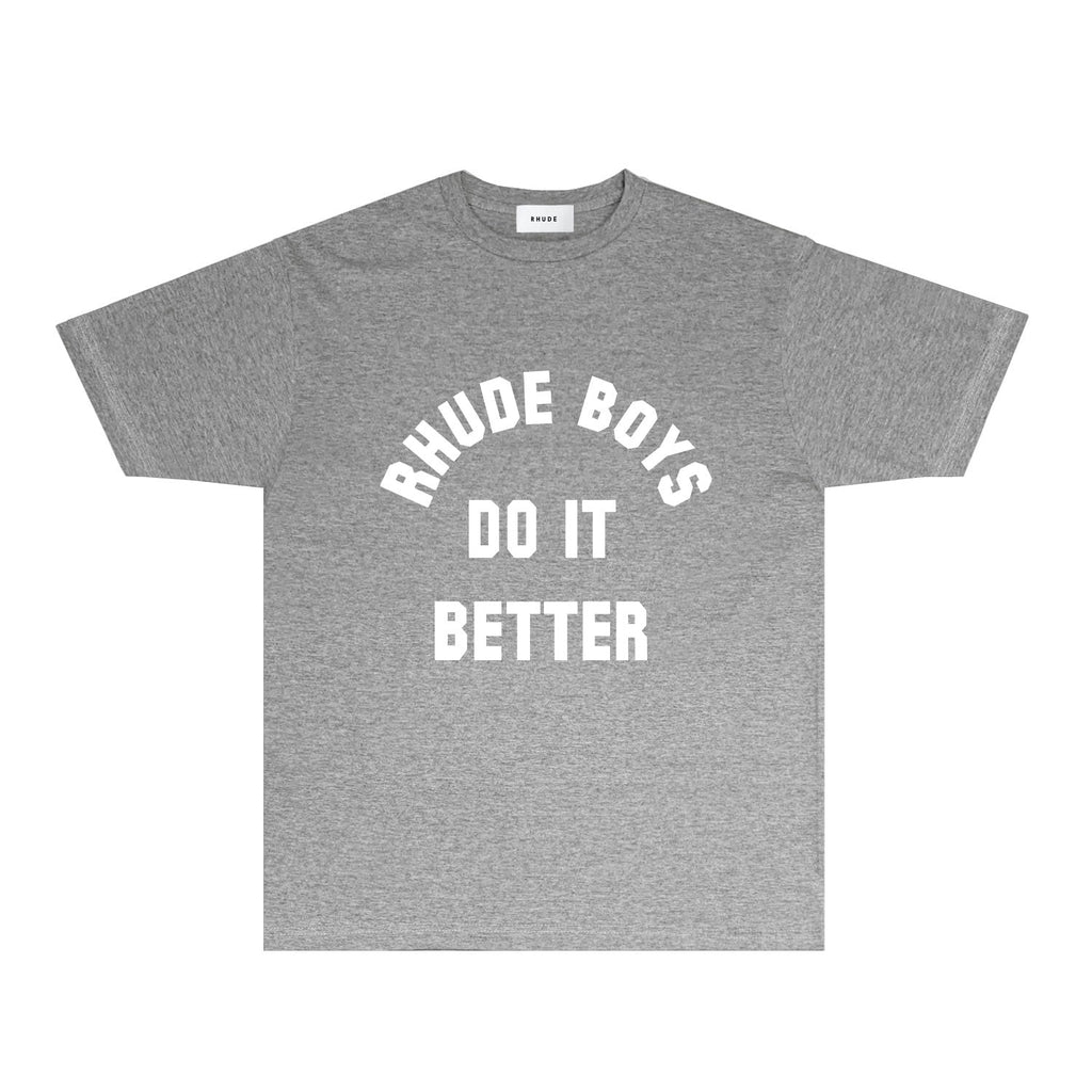 Rhude T-shirts Printed Trendy Pure Cotton