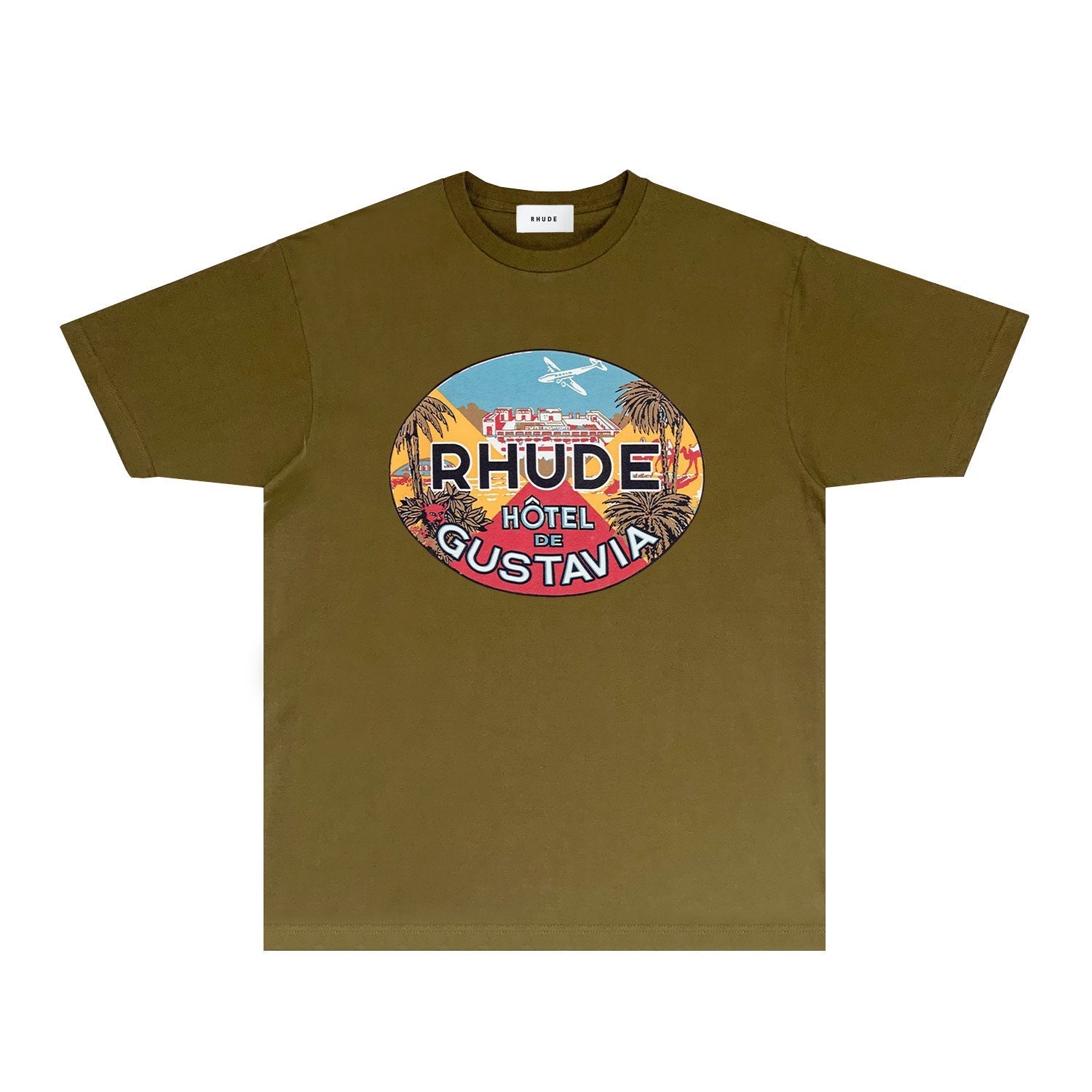 Rhude T-shirts Printed Trendy Pure Cotton