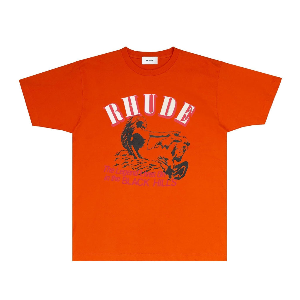 Rhude T-shirts Printed Trendy Pure Cotton