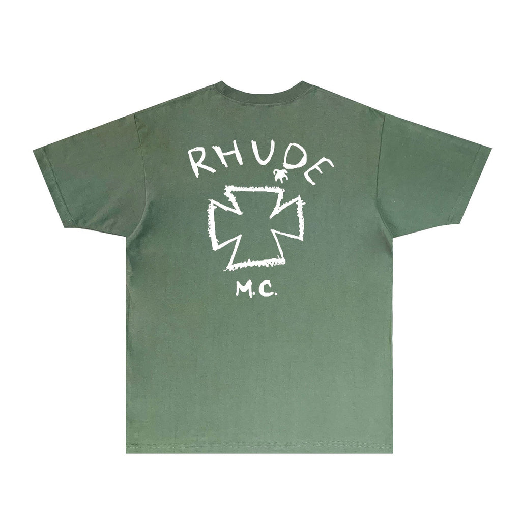 Rhude T-shirts Printed Trendy Pure Cotton