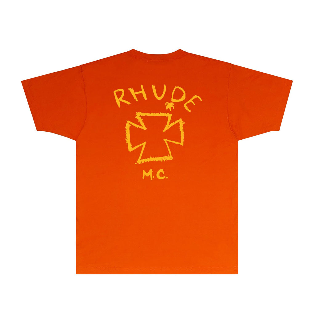 Rhude T-shirts Printed Trendy Pure Cotton