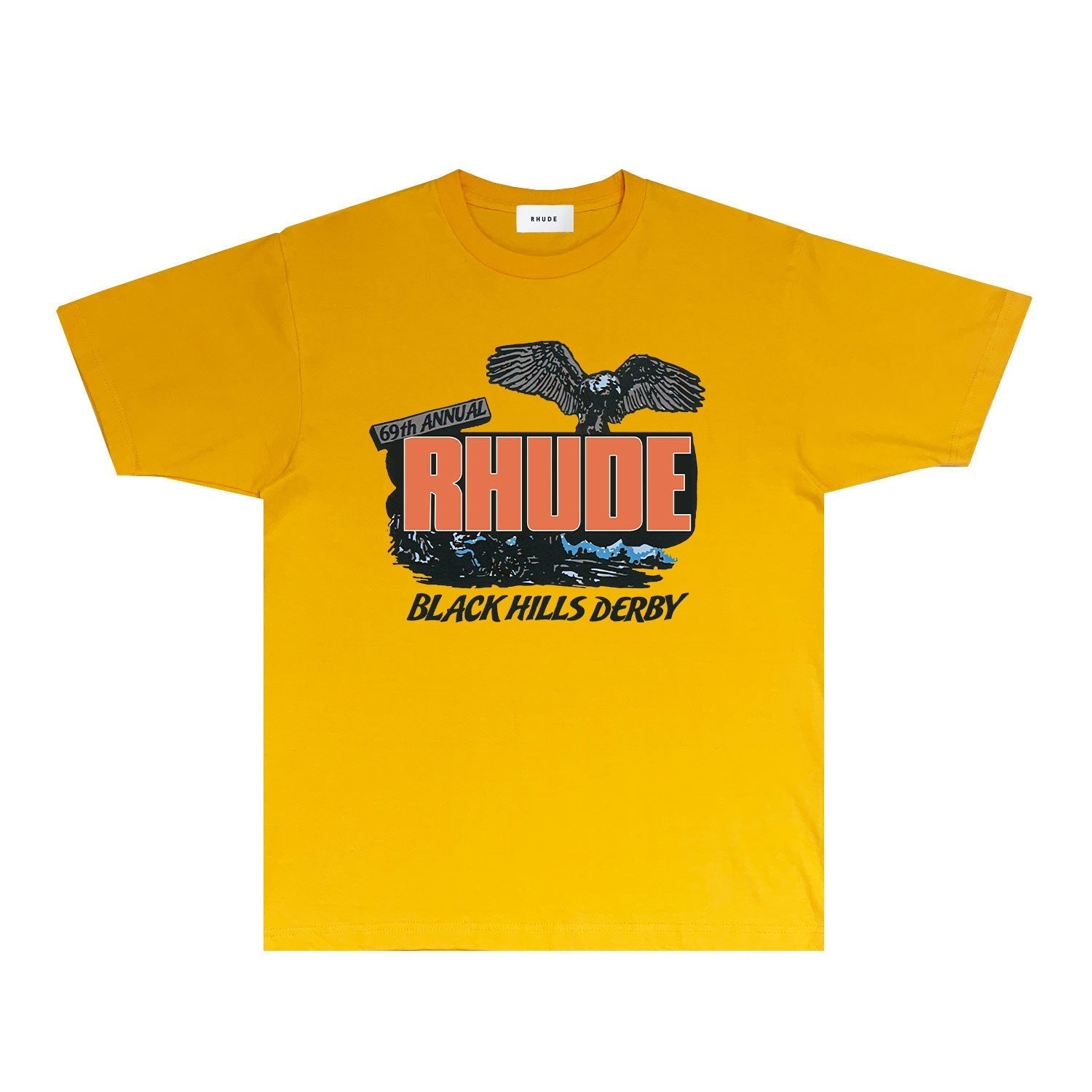 Rhude T-shirts Printed Trendy Pure Cotton