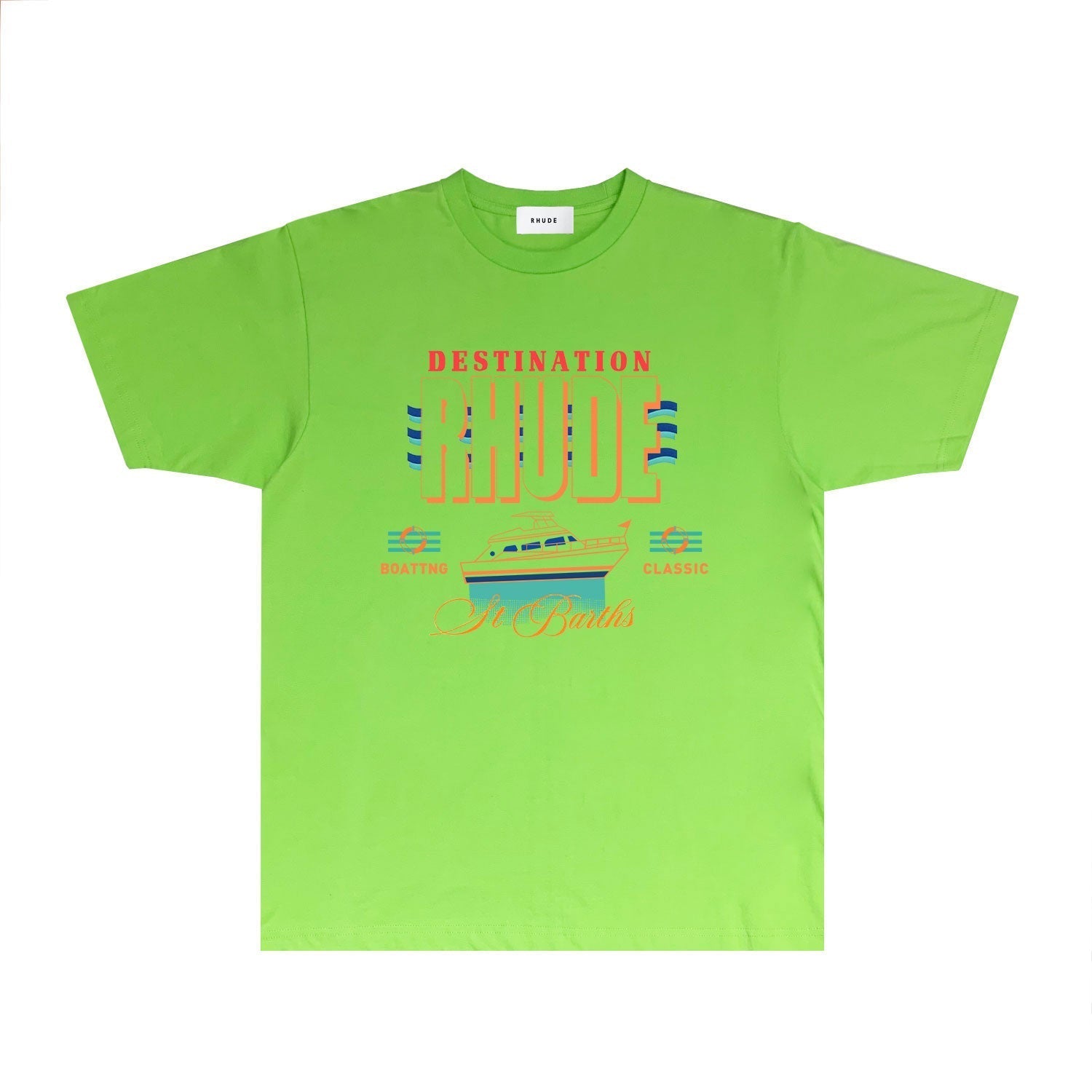 Rhude T-shirts Printed Trendy Pure Cotton