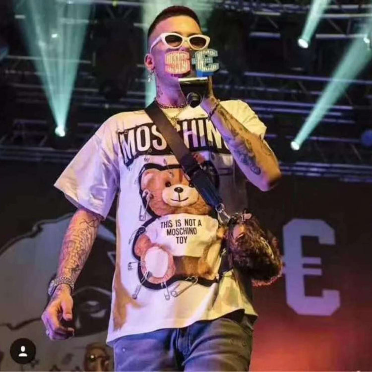 Moschino T-shirt Summer Pure Cotton T-shirt Men And Women